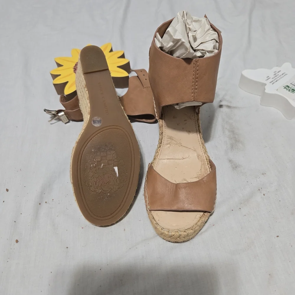 Vince Camuto Brown Platform Espadrilles 373
